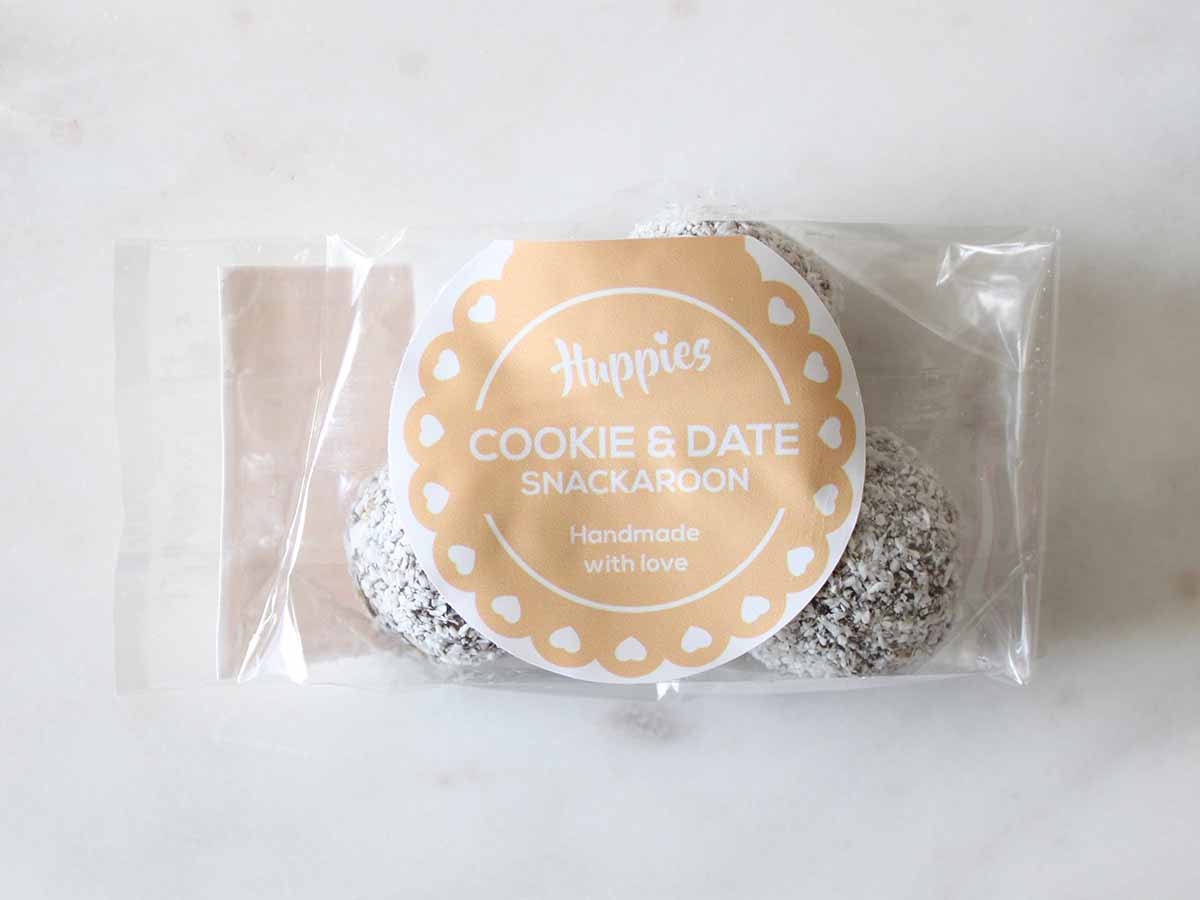 Cookie and Date Snackaroon Packaging